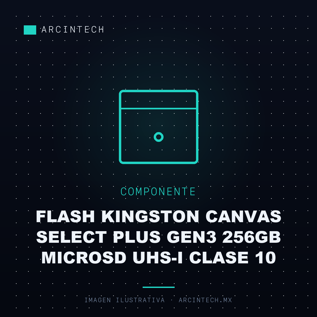 Memoria Flash Kingston Canvas Select Plus GEN3 256GB Microsd Uhs-i Clase 10