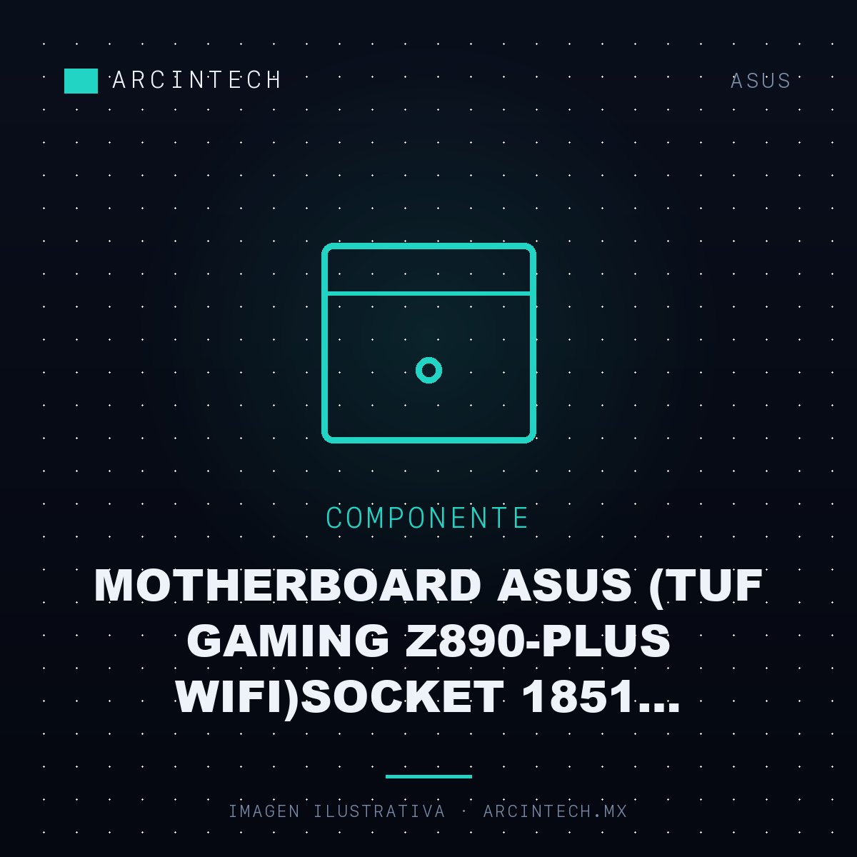 Motherboard ASUS (tuf Gaming Z890-PLUS Wifi)socket 1851 15A,4*DDR5,HDMI,TB,PCIE-5.0,WIFI7,ATX