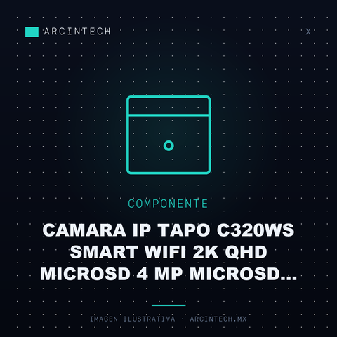 Camara Ip Tapo C320WS Smart WiFi 2K QHD Microsd 4 Mp Microsd 256GB IP66