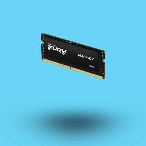 MEMORIA RAM KINGSTON FURYIMPACT SODIMM DDR5 BLACK 16GB 4800MHZ CL38(KF548S38IB-16)