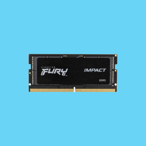 MEMORIA RAM KINGSTON FURYIMPACT SODIMM DDR5 BLACK 16GB 4800MHZ CL38(KF548S38IB-16)