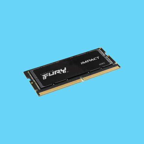 MEMORIA RAM KINGSTON FURYIMPACT SODIMM DDR5 BLACK 16GB 4800MHZ CL38(KF548S38IB-16)