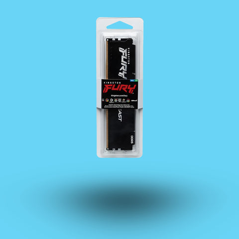 MEMORIA RAM KINGSTON FURY BEAST DIMM DDR5 5600MHZ 16GB ECC CL40 XMP NEGRO (KF556C40BB-16)