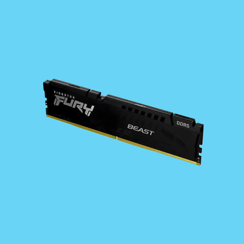 MEMORIA RAM KINGSTON FURY BEAST DIMM DDR5 5600MHZ 16GB ECC CL40 XMP NEGRO (KF556C40BB-16)