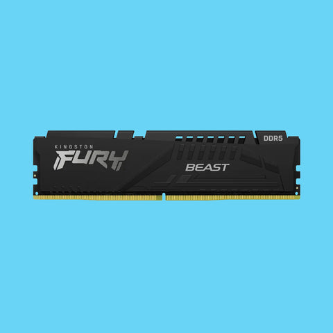 MEMORIA RAM KINGSTON FURY BEAST DIMM DDR5 5600MHZ 16GB ECC CL40 XMP NEGRO (KF556C40BB-16)
