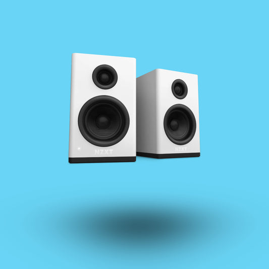 BOCINAS PARA PC GAMING NZXT 2 VIAS ALAMBRICO 3.5MM BLANCO(AP-SPKW2-US)