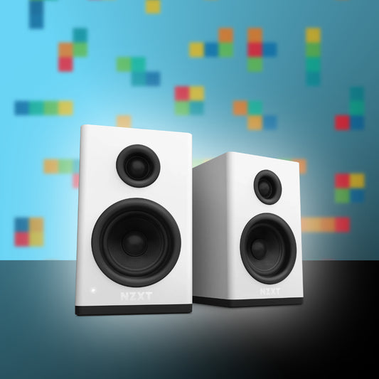 BOCINAS PARA PC GAMING NZXT 2 VIAS ALAMBRICO 3.5MM BLANCO(AP-SPKW2-US)