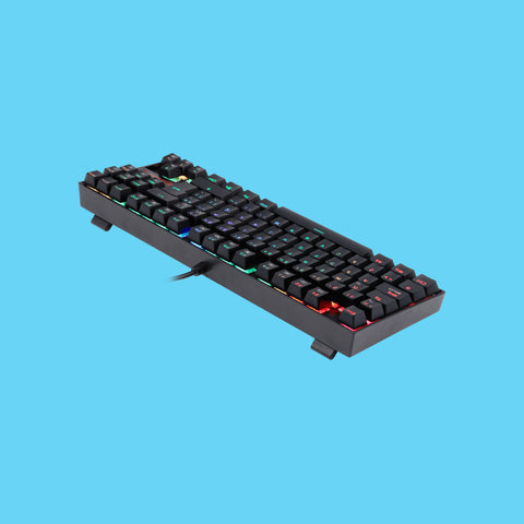 TECLADO GAMER REDRAGON KUMARA K552RGB MECÁNICO SWITCH ROJO ALÁMBRICO NEGRO (K552RGB-1R-SP )
