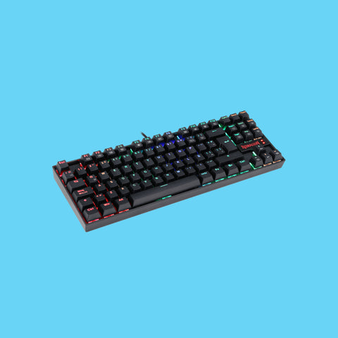TECLADO GAMER REDRAGON KUMARA K552RGB MECÁNICO SWITCH ROJO ALÁMBRICO NEGRO (K552RGB-1R-SP )