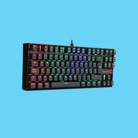 TECLADO GAMER REDRAGON KUMARA K552RGB MECÁNICO SWITCH ROJO ALÁMBRICO NEGRO (K552RGB-1R-SP )