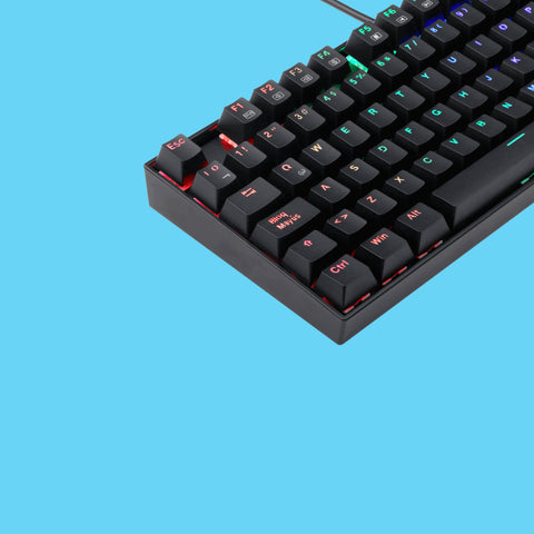 TECLADO GAMER REDRAGON KUMARA K552RGB MECÁNICO SWITCH ROJO ALÁMBRICO NEGRO (K552RGB-1R-SP )