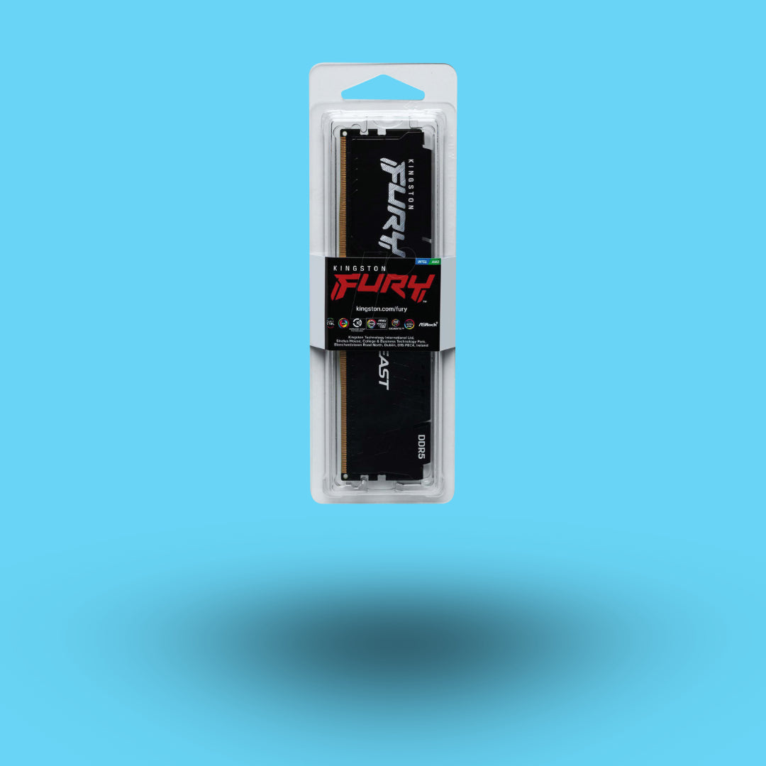 MEMORIA RAM KINGSTON DIMM FURY BEAST 32GB DDR5 NEGRO (KF556C40BB 32)