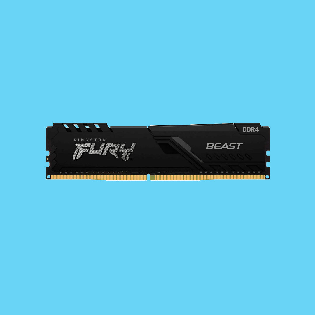 MEMORIA RAM DIMM DDR4 KINGSTON FURY BEAST 8GB 3200MHZ CL16 NEGRO (KF432C16BB/8)