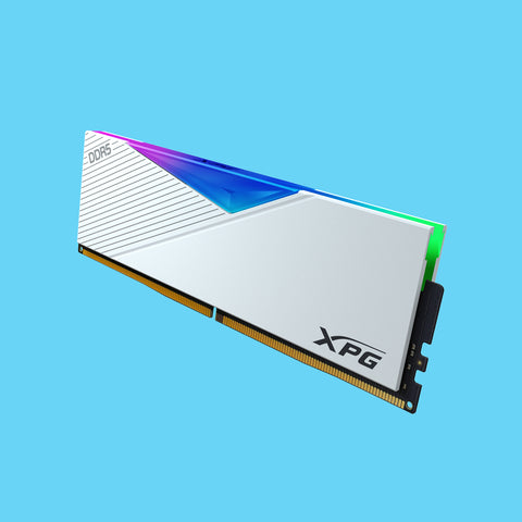 MEMORIA RAM XPG RGB LANCER DDR5 5200MHZ 16GB ECC CL38 BLANCO (AX5U5200C3816G-CLARWH)