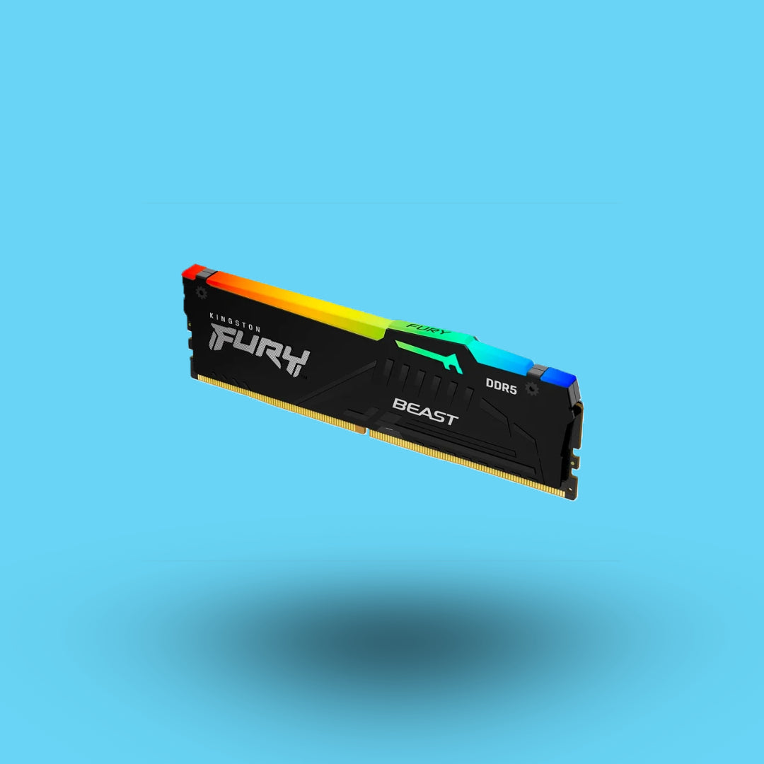 MEMORIA RAM DDR5 KINGSTON FURYBEAST RGB 16GB 5200MHZ DIMM(KF552C40BBA-16)
