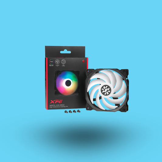 VENTILADOR ADATA XPG VENTO 120MM ARGB 3 PINES 1200RPM NEGRO (VENTO120ARGB-BKCWW)