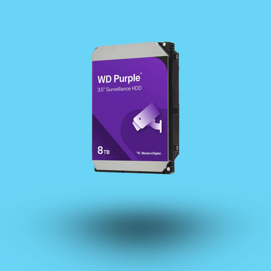DISCO DURO INTERNO WESTERN DIGITAL PURPLE VIDEOVIGILANCIA 8TB 3.5 PULGADAS SATA 256MB CACHE (WD85PURZ)