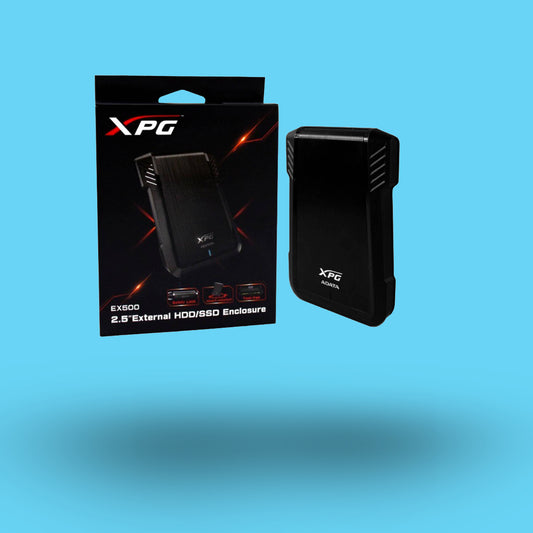 CASE (CARCASA ) PARA DISCO DURO 2.5 EXTERNO ADATA  XPG NEGRO (AEX500U3-CBK)