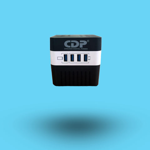 REGULADOR MARCA CDPMOD RU-AVR604600VA 4 CONTACTOS, 4 USB DE  RECARGA  (RU-AVR604600VA)