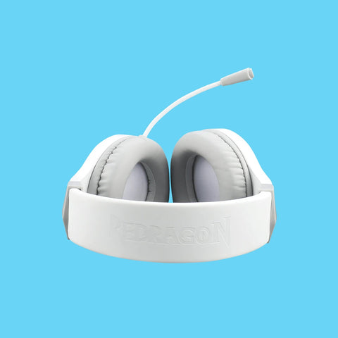 AUDIFONOS GAMER REDRAGON HYLAS H260W DIADEMA ALAMBRICO 2 METROS MICROFONO OMNIDIRECCIONAL USB-A RGB BLANCO (H260W-RGB)