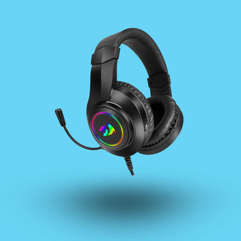 AUDIFONOS GAMER REDRAGON HYLAS H260 DIADEMA ALAMBRICO 2 METROS MICROFONO OMNIDIRECCIONAL USB-A RGB NEGRO (H260RGB)