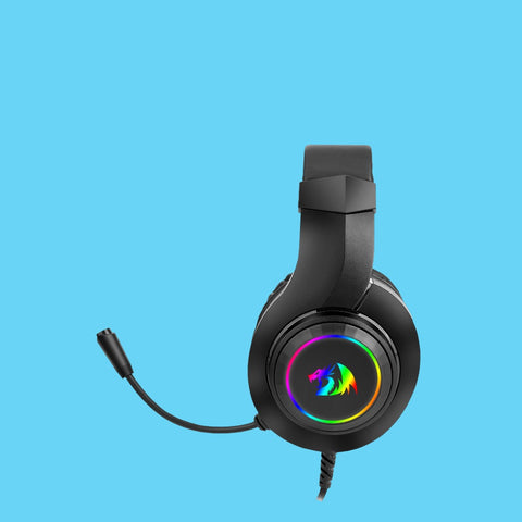 AUDIFONOS GAMER REDRAGON HYLAS H260 DIADEMA ALAMBRICO 2 METROS MICROFONO OMNIDIRECCIONAL USB-A RGB NEGRO (H260RGB)