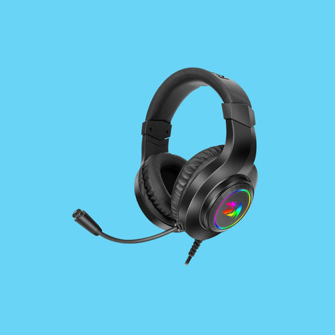 AUDIFONOS GAMER REDRAGON HYLAS H260 DIADEMA ALAMBRICO 2 METROS MICROFONO OMNIDIRECCIONAL USB-A RGB NEGRO (H260RGB)