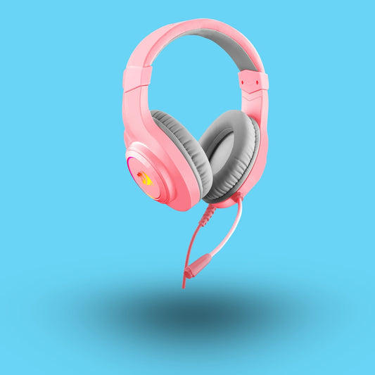 AUDIFONOS GAMER REDRAGON HYLAS H260P DIADEMA ALAMBRICO 2 METROS MICROFONO OMNIDIRECCIONAL USB-A RGB ROSA (H260P-RGB)