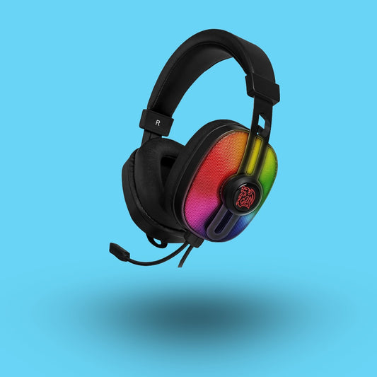 DIADEMA GAMER THERMALTAKE PL RGB ALAMBRICO 1.8 METROS NEGRO (HT-PLS-ANECBK-28-M)