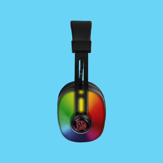 DIADEMA GAMER THERMALTAKE PL RGB ALAMBRICO 1.8 METROS NEGRO (HT-PLS-ANECBK-28-M)