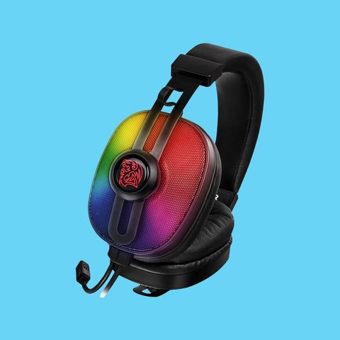 DIADEMA GAMER THERMALTAKE PL RGB ALAMBRICO 1.8 METROS NEGRO (HT-PLS-ANECBK-28-M)
