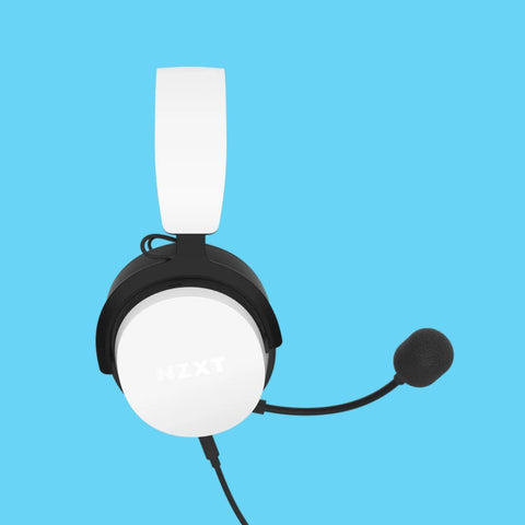 AUDIFONOS GAMER NZXT DIADEMA AP-WCB40-W2 ALAMBRICO 2 METROS 3.5 MM BLANCO (AP-WCB40-W2)
