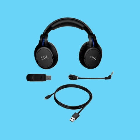 AUDIFONOS DIADEMA GAMER HYPERX CLOUD FLIGHT INALAMBRICO PS5 PS4 (4P5H6AA)