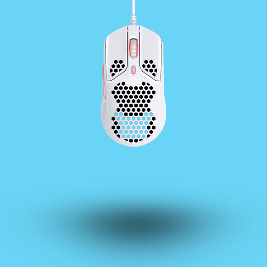 MOUSE HYPERX PULSEFIRE HASTE EROGONOMICO ALAMBRICO 16000DPI BLANCO (4P5E4AA)