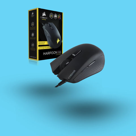 Mouse Corsair Harpoon Laser Usb  Rgb Refurbished 6,000 Dpi Gamer Negro