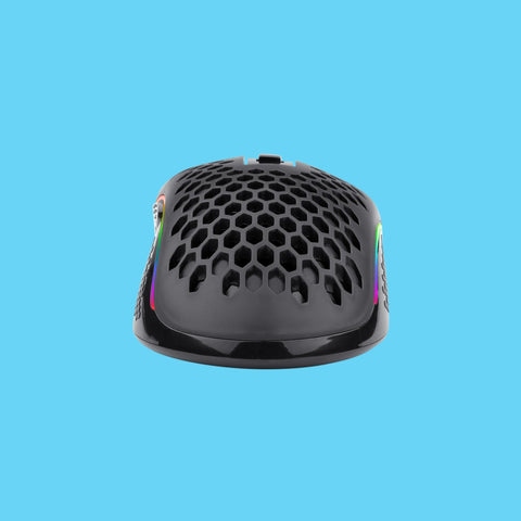 MOUSE GAMER REDRAGON STORM PRO INALMABRICO/ALAMBRICO 16000 DPI 8 BOTONES PROGRAMABLES RGB CHROMA NEGRO (M808-KS)