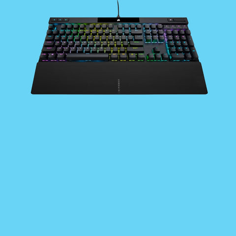 TECLADO CORSAIR K70 PRO RGB TECLAS PROFESIONALES MECANICO OPTICO ALAMBRICO PBT DOBLE CAPA RETROILUMINADO (CH-910941A-NA)