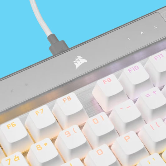 TECLADO CORSAIR K70 PRO RGB OPTICO MECANICO ALAMBRICO BLANCO (CH-910951A-NA)