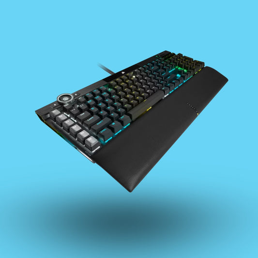 TECLADO CORSAIR K100 PRO RGB MECANICO ALAMBRICO CHERRY MX SPEED NEGRO (CH-912A014-NA)