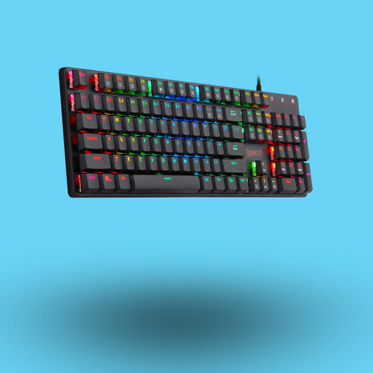 TECLADO GAMER REDRAGON SHRAPNEL K589 RGB ALAMBRICO SWITCH BLUE LP AUDIBLE FULL SIZE RGB NEGRO (K589RGB-SP)