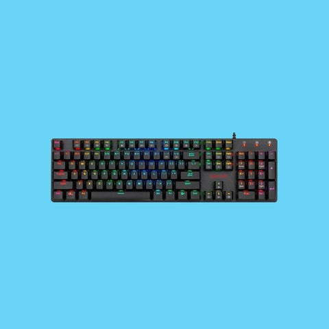 TECLADO GAMER REDRAGON SHRAPNEL K589 RGB ALAMBRICO SWITCH BLUE LP AUDIBLE FULL SIZE RGB NEGRO (K589RGB-SP)