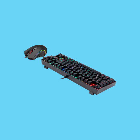 KIT GAMER REDRAGON TECLADO Y MOUSE USB RGB NEGRO (K552RGB-BA-SP)