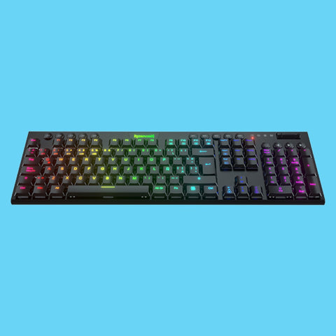 TECLADO GAMER REDRAGON HORUS MECANICO SWITCH RED ULTRA INALAMBRICO NEGRO (K618-RGB-SP RD)