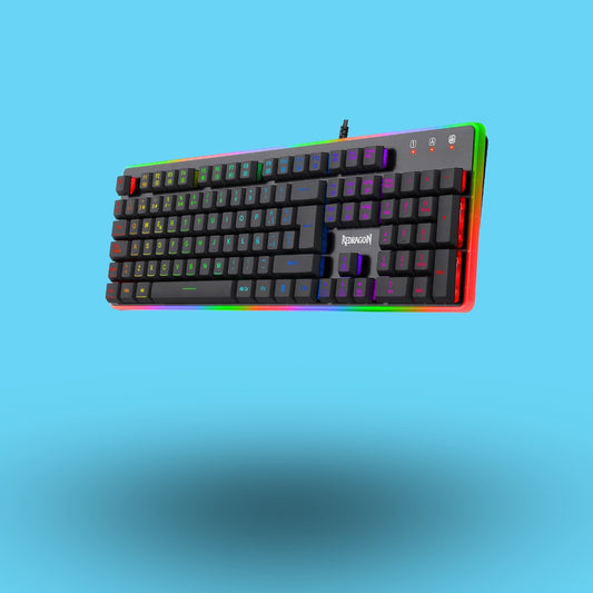 TECLADO GAMER REDRAGON DYAUS 2 K509 ALAMBRICO MEMBRANA ESPAÑOL RETROILUMINADO RGB NEGRO (K509RGB-SP)