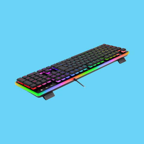 TECLADO GAMER REDRAGON DYAUS 2 K509 ALAMBRICO MEMBRANA ESPAÑOL RETROILUMINADO RGB NEGRO (K509RGB-SP)