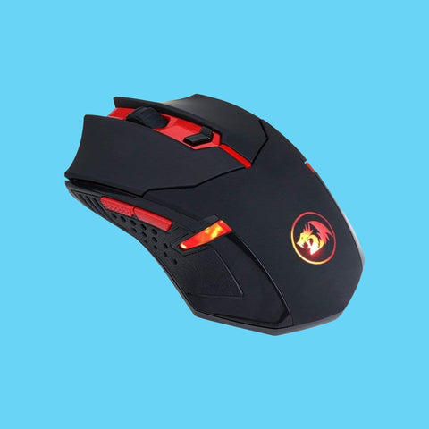 KIT GAMER REDRAGON MOUSE MOUSEPAD INALAMBRICO USB A NEGRO Y ROJO (M601WL-BA)