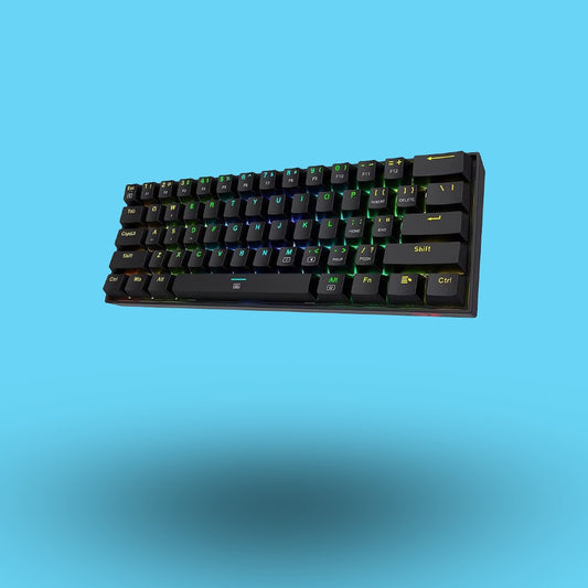 TECLADO GAMER REDRAGON DRAGONBORN MEANICO SWITCH RED ALAMBRICO NEGRO (K630RGB RD)