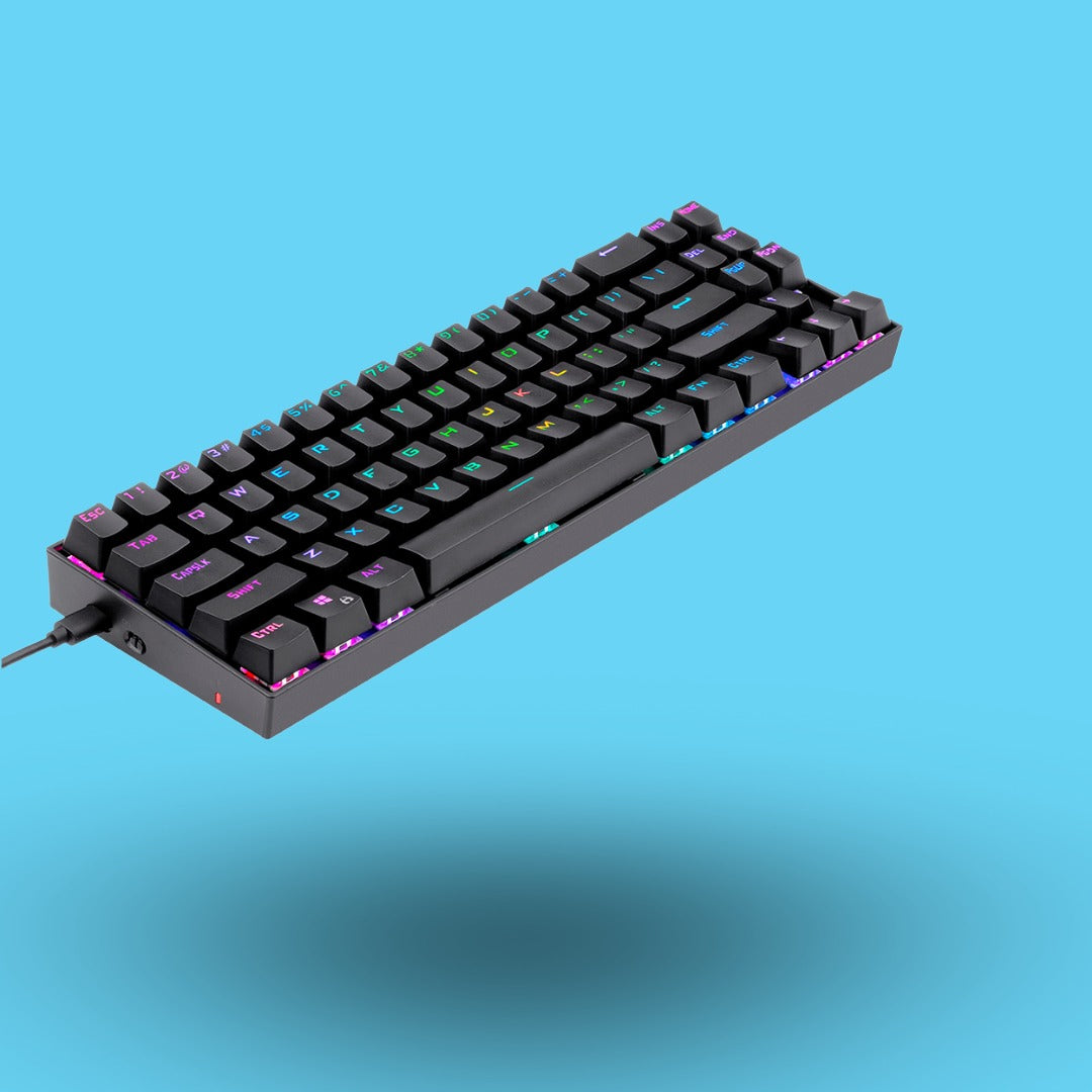 TECLADO GAMER REDRAGON DEIMOS MECANICO SWITCH ROJO ALAMBRICO INALAMBRICO NEGRO (K599-KRS)