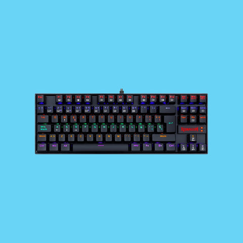 TECLADO GAMER REDRAGON DEIMOS MECANICO SWITCH ROJO ALAMBRICO INALAMBRICO NEGRO (K599-KRS)