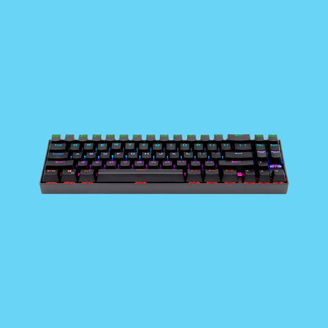 TECLADO GAMER REDRAGON DEIMOS MECANICO SWITCH ROJO ALAMBRICO INALAMBRICO NEGRO (K599-KRS)